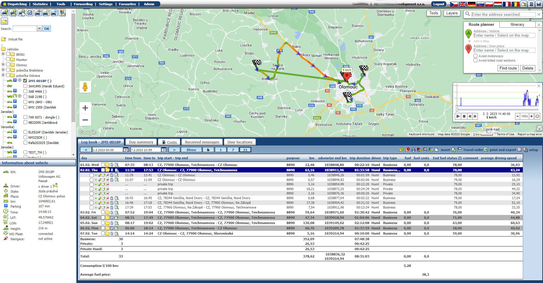 Electronic log book dispatching